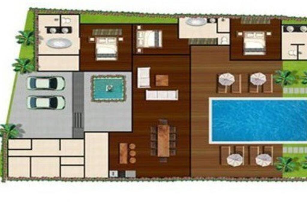 Eshara 1 Our Tropical & Luxury 3br 450m From Seminyak (Bali)